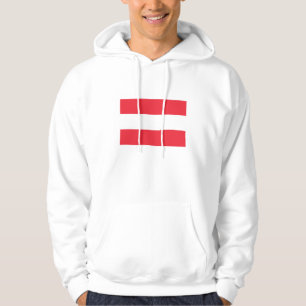 Patriotischer österreichischer Flaggen Hoodie