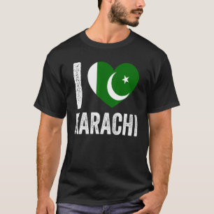 Patriotischer Pakistani Pakistan-Flagge Ich lieb T-Shirt
