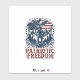 Patriotischer Park Ranger Vektorgrafik T-Shirt_1 Aufkleber