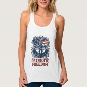 Patriotischer Park Ranger Vektorgrafik T-Shirt_1 Tank Top
