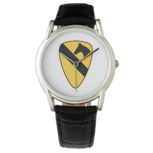 Patriotischer Patch der ersten Cavalry Division Armbanduhr