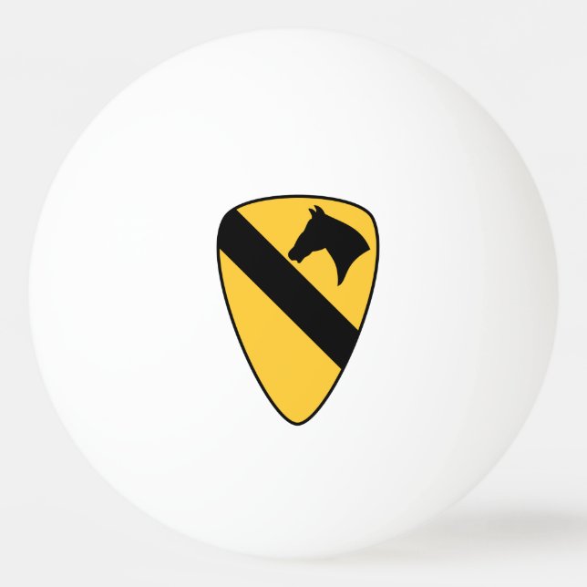 Patriotischer Patch der ersten Cavalry Division Tischtennisball (Vorderseite)