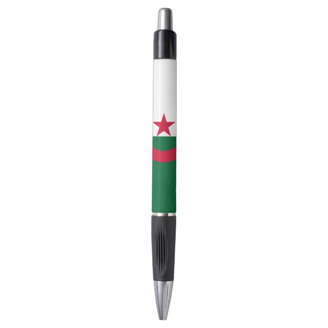 Patriotischer Pen mit algerischer Flagge Kugelschreiber (Vorderseite Vertikal)