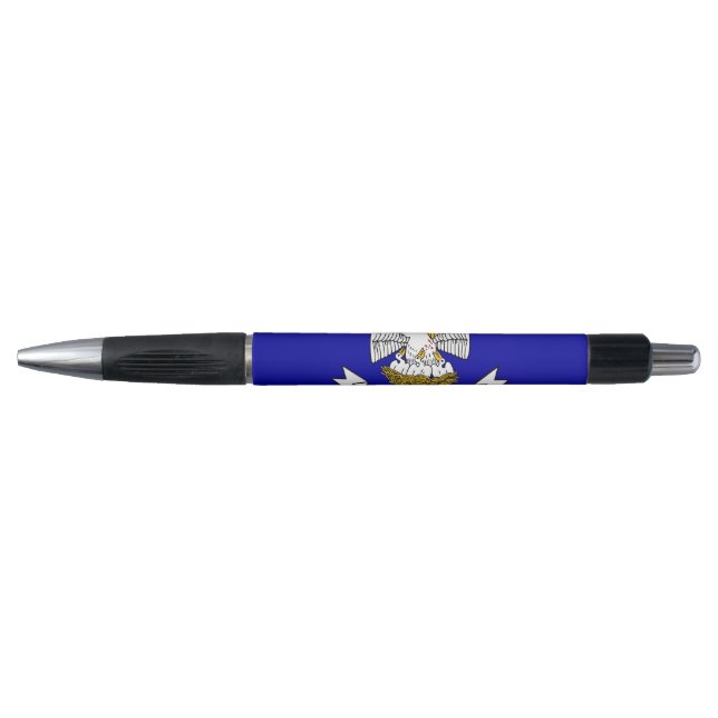 Patriotischer Pen mit der Fahne des Louisiana Staa Kugelschreiber (Vorderseite)