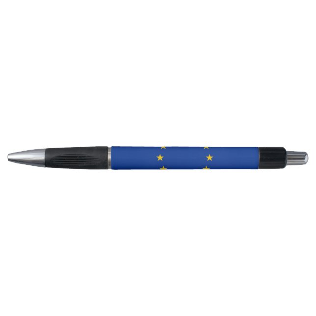 Patriotischer Pen mit der Flagge der Europäischen  Kugelschreiber (Vorderseite)