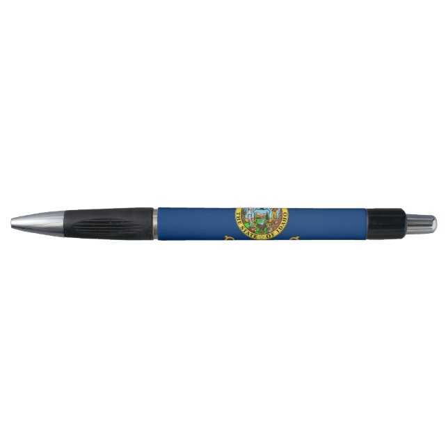 Patriotischer Pen mit der Flagge von Idaho Staat,  Kugelschreiber (Vorderseite)