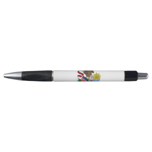 Patriotischer Pen mit der Flagge von Illinois Staa Kugelschreiber (Vorderseite)