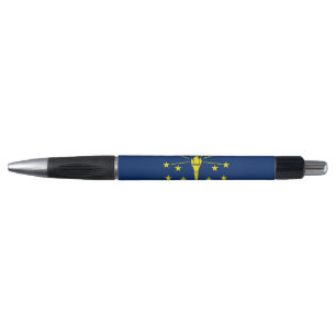 Patriotischer Pen mit der Flagge von Indiana Staat Kugelschreiber