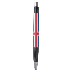 Patriotischer Pen mit Flagge Islands Kugelschreiber