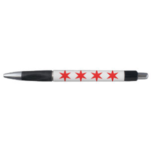 Patriotischer Pen mit Flagge von Chicago City, USA Kugelschreiber