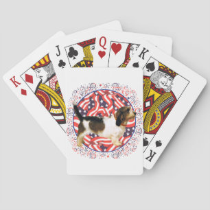 Patriotischer Petit Basset Griffon Vendeen Spielkarten