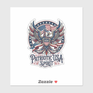 Patriotischer Phoenix-Hybrid Patriot Tier-Hybrid P Aufkleber