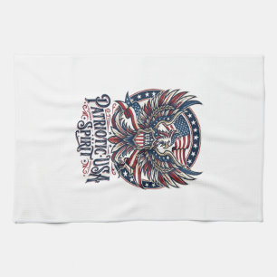 Patriotischer Phoenix-Hybrid Patriot Tier-Hybrid P Geschirrtuch