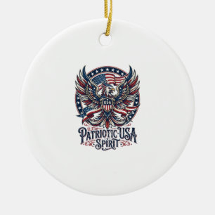 Patriotischer Phoenix-Hybrid Patriot Tier-Hybrid P Keramik Ornament