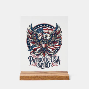 Patriotischer Phönix-Hybrid Patriot Tier-Hybrid Pa Acrylschild