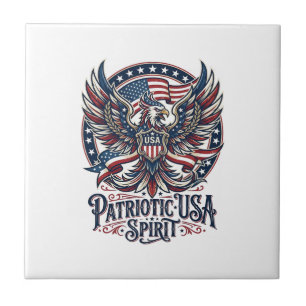 Patriotischer Phönix-Hybrid Patriot Tier-Hybrid Pa Fliese