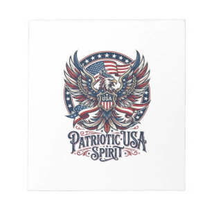 Patriotischer Phönix-Hybrid Patriot Tier-Hybrid Pa Notizblock
