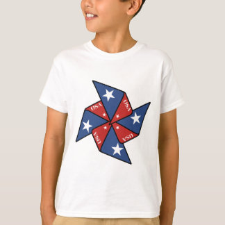 Patriotischer Pinwheel T - Shirt