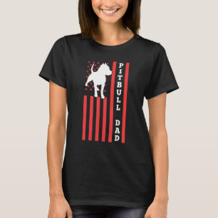Patriotischer Pitbull-Vater-Zitat Hund  Familienha T-Shirt