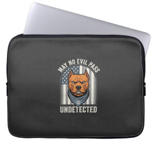 Patriotischer Pitbull-Wachhund Laptopschutzhülle