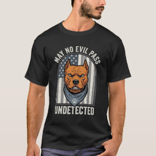 Patriotischer Pitbull Wachhund T-Shirt