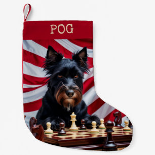 Patriotischer Pog Kleiner Weihnachtsstrumpf