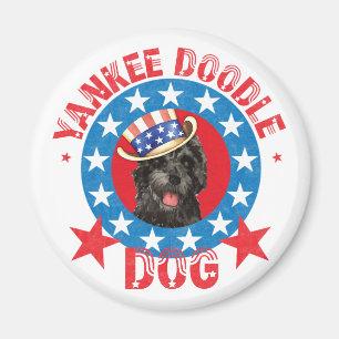 Patriotischer Portugiesischer Wasserhund Magnet
