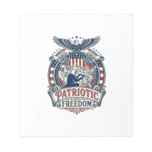 Patriotischer Rätselfreund Vektorgrafik T-Shirt Notizblock