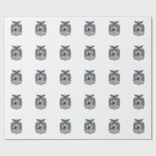 Patriotischer Rätselliebhaber Vektorgrafik T-Shirt Geschenkpapier