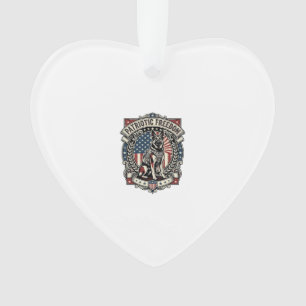 Patriotischer Rettungshund Ornament