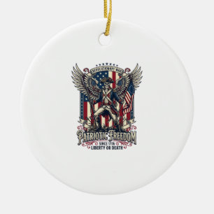 Patriotischer Revolutionskrieg Skelett Dunkler Pat Keramik Ornament