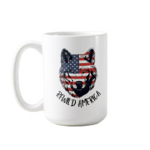 Patriotischer Rewild America Wolf