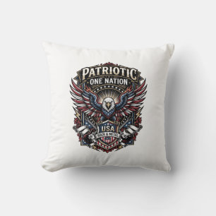 Patriotischer Rock Eagle Crest Musik Rock Metal Pa Kissen