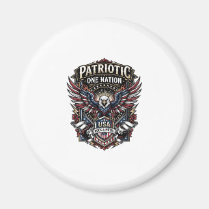 Patriotischer Rock Eagle Crest Musik Rock Metal Pa Magnet