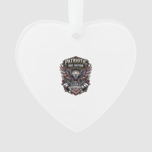 Patriotischer Rock Eagle Crest Musik Rock Metal Pa Ornament