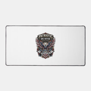 Patriotischer Rock Eagle Crest Musik Rock Metal Pa Schreibtischunterlage