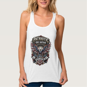Patriotischer Rock Eagle Crest Musik Rock Metal Pa Tank Top