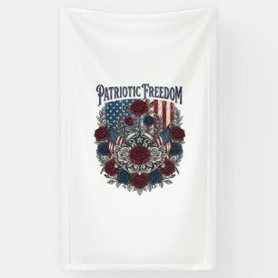 Patriotischer Rosengarten Banner