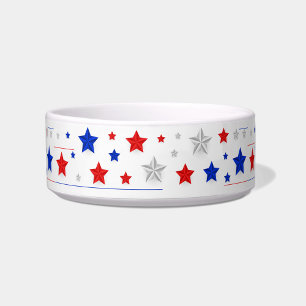 Patriotischer Rot-Weiß-Blauer Stern  Napf