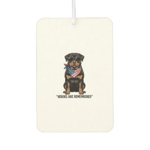 Patriotischer Rottweiler-Held-Hund Vintage-Design_ Autolufterfrischer