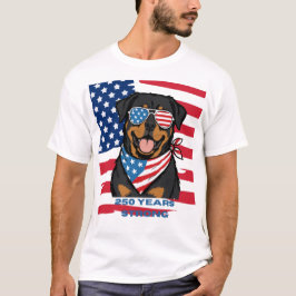 Patriotischer Rottweiler T-Shirt