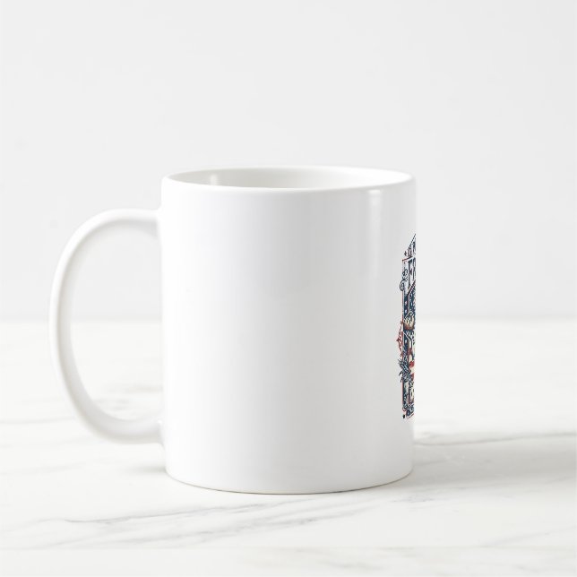 Patriotischer Sauerteigbäcker Kaffeetasse (Links)