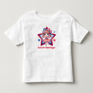 Patriotischer Schatz – Baby-Weißkopfseeadler mit S Kleinkind T-shirt