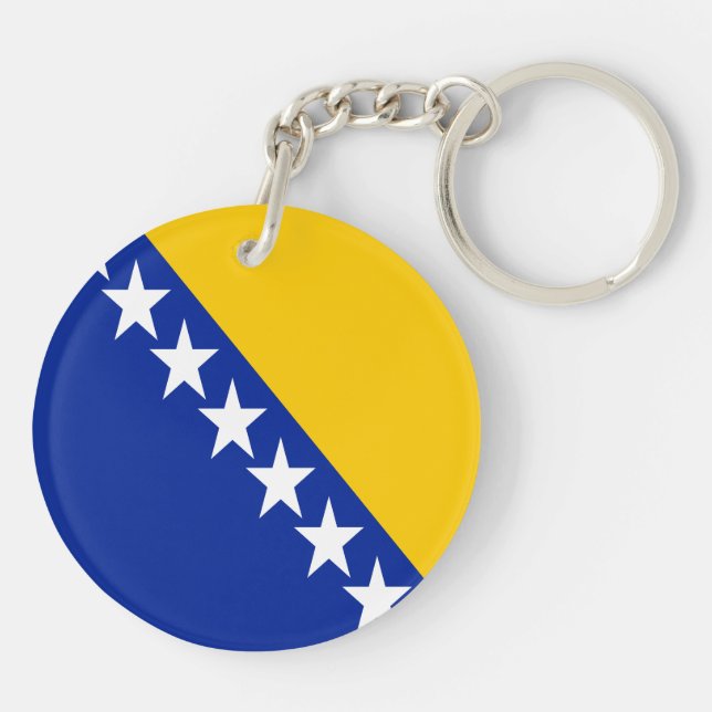 Patriotischer Schlüsselanhänger Bosnien-Herzegowin (Rückseite)