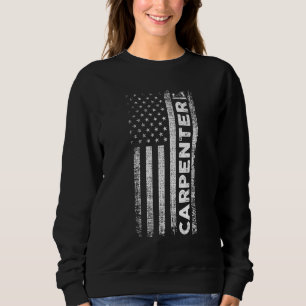 Patriotischer Schreiner Holzarbeiten Holz Holzarbe Sweatshirt