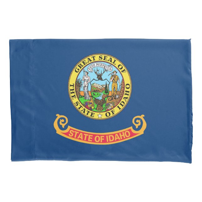 Patriotischer Single Pillowcase Fahne von Idaho, U Kissenbezug (Vorderseite)