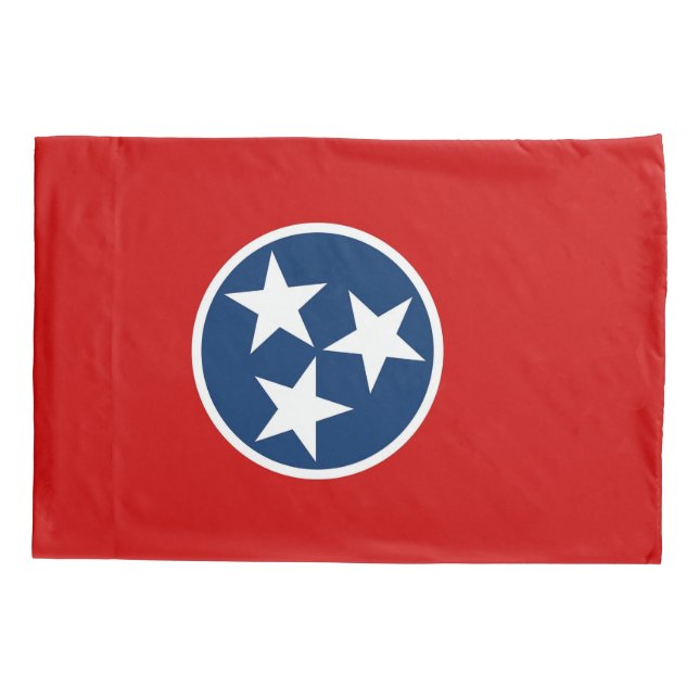 Patriotischer Single Pillowcase Fahne von Tennesse Kissenbezug (Rückseite)