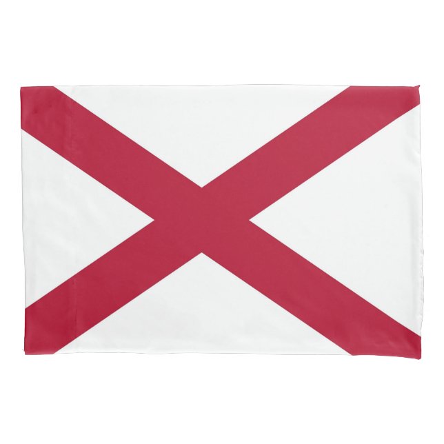 Patriotischer Single Pillowcase Flagge Alabama, US Kissenbezug (Vorderseite)
