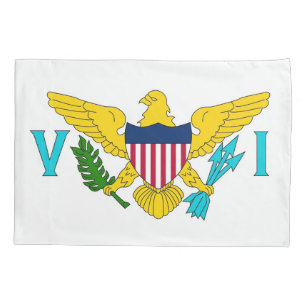 Patriotischer Single Pillowcase Flagge Jungfrau Is Kissenbezug