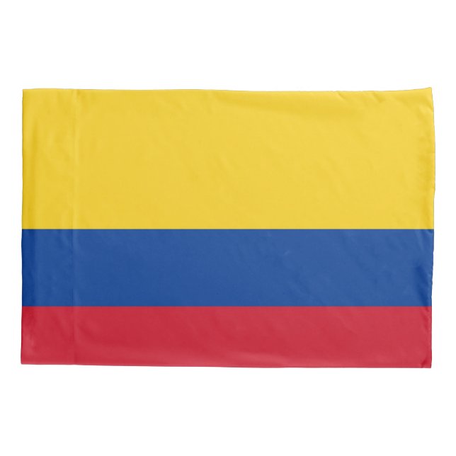 Patriotischer Single Pillowcase Flagge Kolumbiens Kissenbezug (Rückseite)